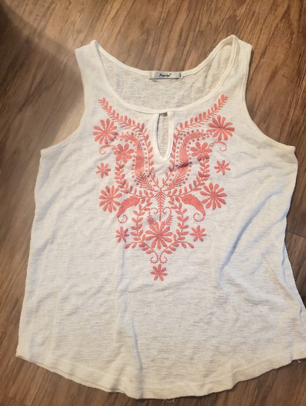 Papaya Boho Tank